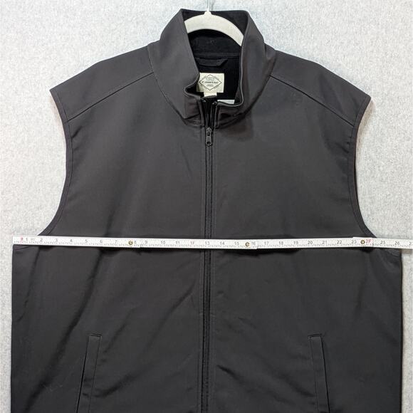 St John’s Bay Men’s XXL Gray Full Zip Vest Fleece Lined Casual - Picture 7 of 8